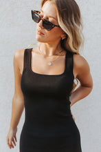 Madelyn Fitted Dress in Black