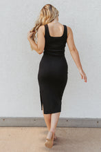 Madelyn Fitted Dress in Black