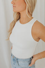 Our Everyday Fitted High-Neck Tank in Ivory