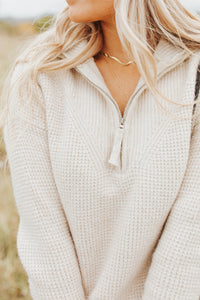 Lanie Half Zip Sweater