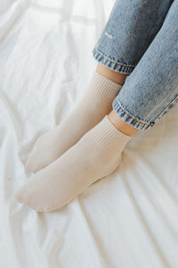 Ankle Sock in Cream