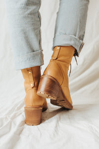 Seychelles Irresistible Lace Up Boot in Tan